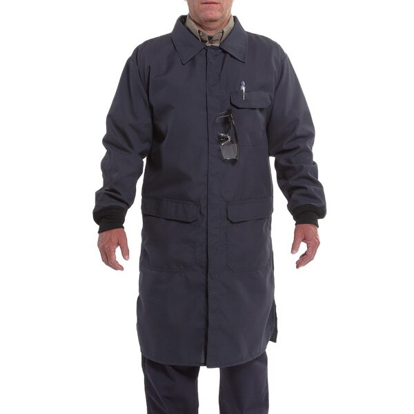 NSA Chemical Resistant FR Lab Coat in Navy